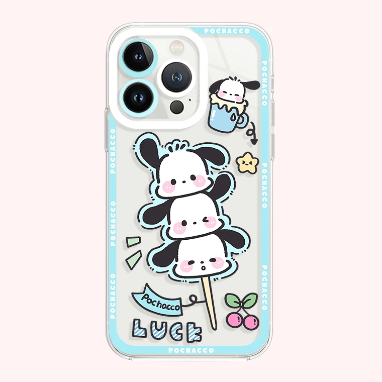 Sanrio MelodyCinnamoroll Phone Case For iPhone 15 14 Pro Max 13 12 Mini 11 Pro XR XS X 8 7 6 6S Plus SE 2020 TPU Silicone Cover