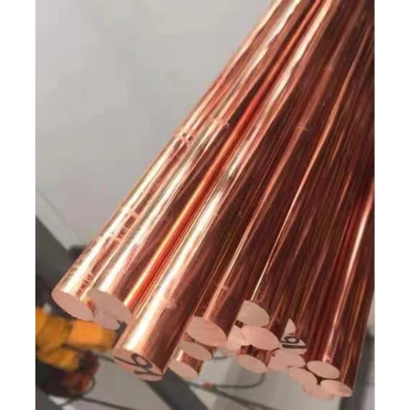 T2 Red Copper Rods 0 8 18mm Solid Round Bar CNC Metalworking Electrode