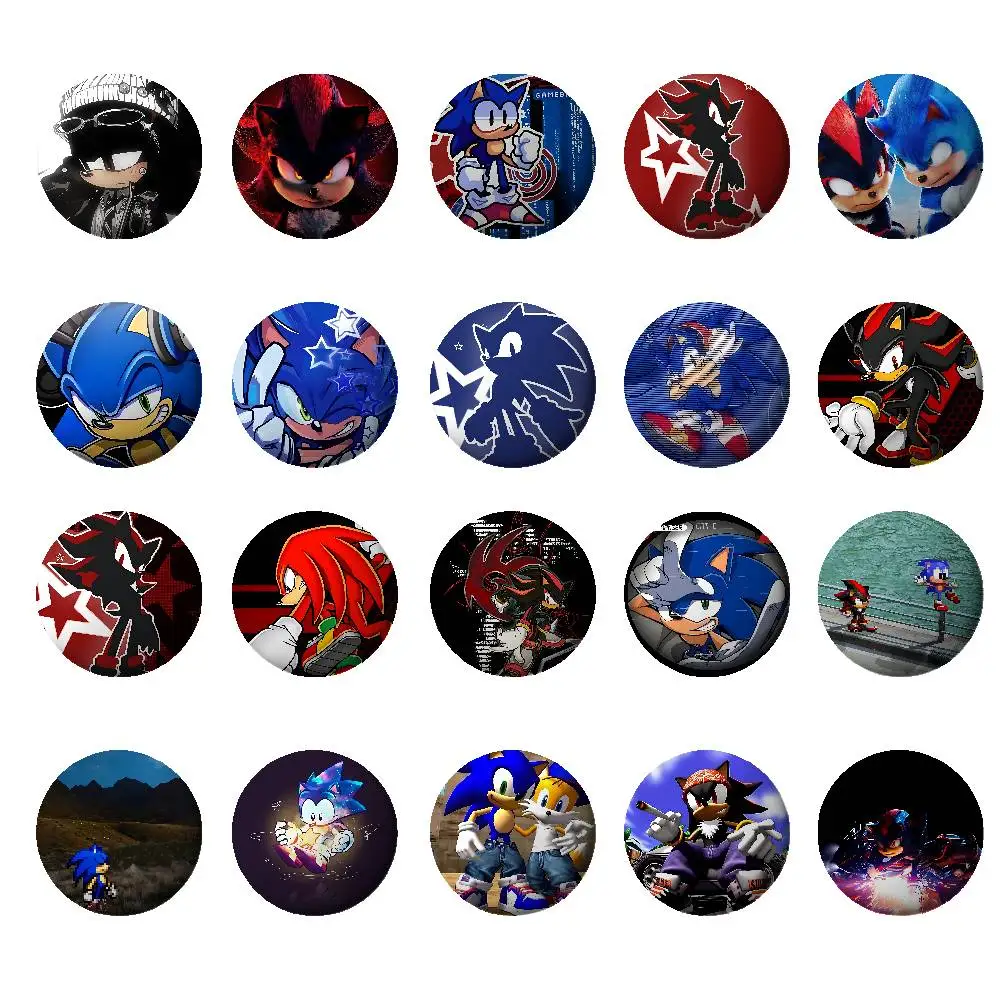 Cute-SonicS Cool Badges Fans' Cartoon Lapel Pins Brooch Emblem Trinkets Gifts Folks Backpack Decor Jewelry Pieces