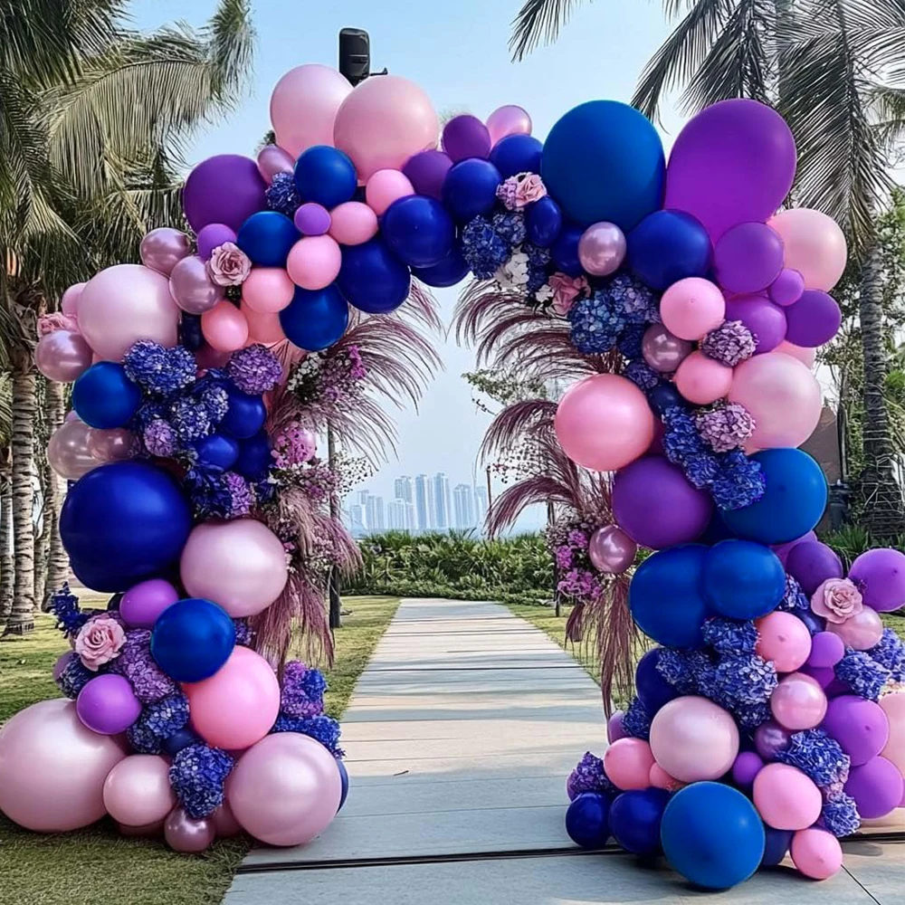 Purple,Marca Pink,Deep Blue,Balloon Arch Kit, Party,Wedding,Singles' Party,Halloween Decoration birthday decoration balloons