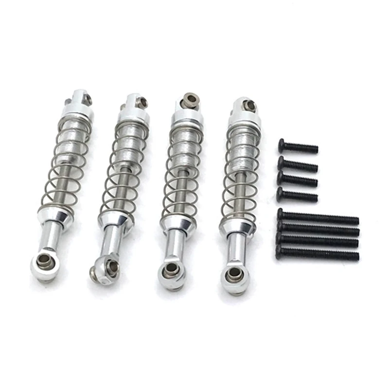 4Pcs Metall Upgrade Stoßdämpfer Dämpfer Für MN 1/12 D90 D91 99S Für WPL C14 C24 RC Auto Accs teile