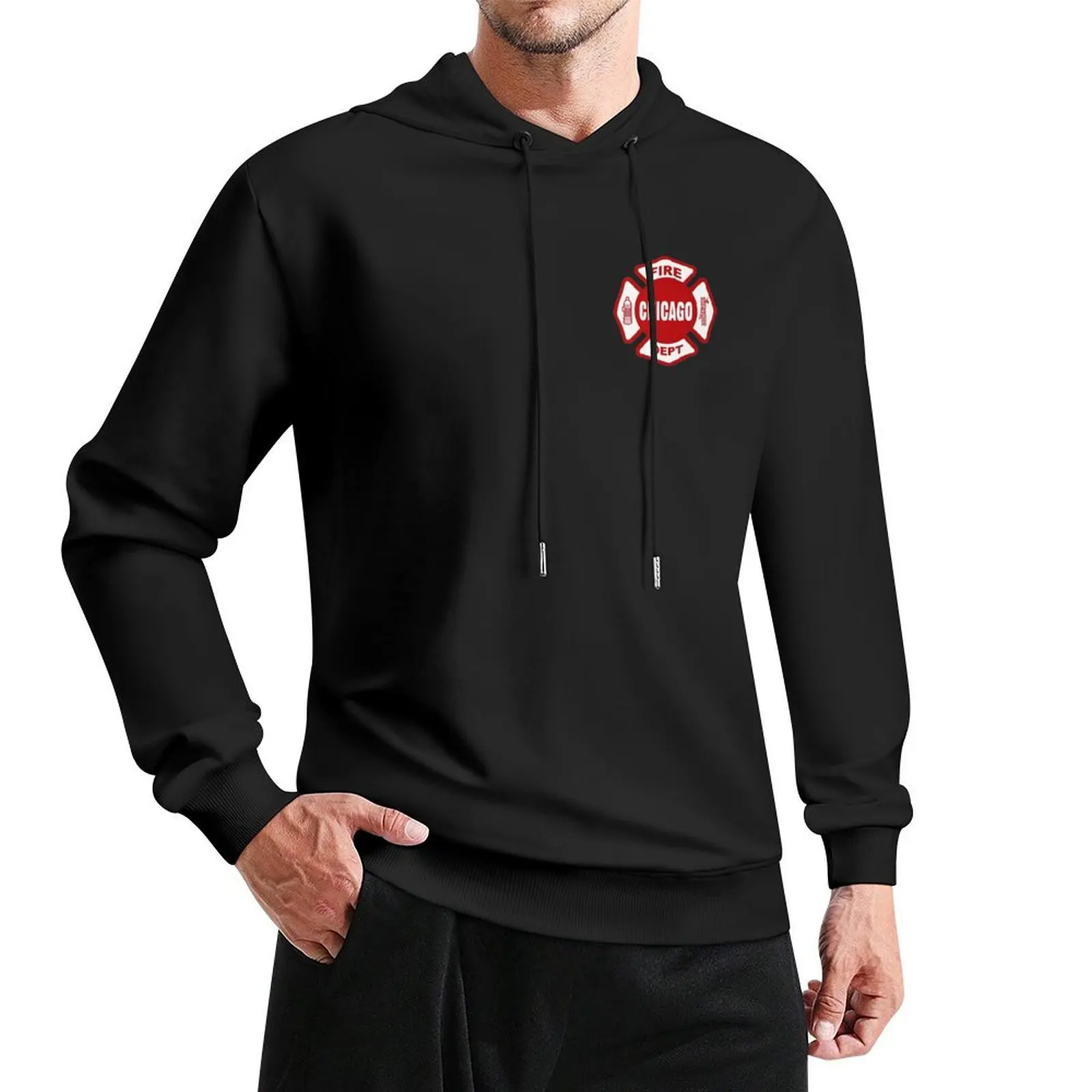 Chicago Fire Pulôver com capuz blusa roupas de inverno estilo coreano roupas masculinas novos moletons e moletons