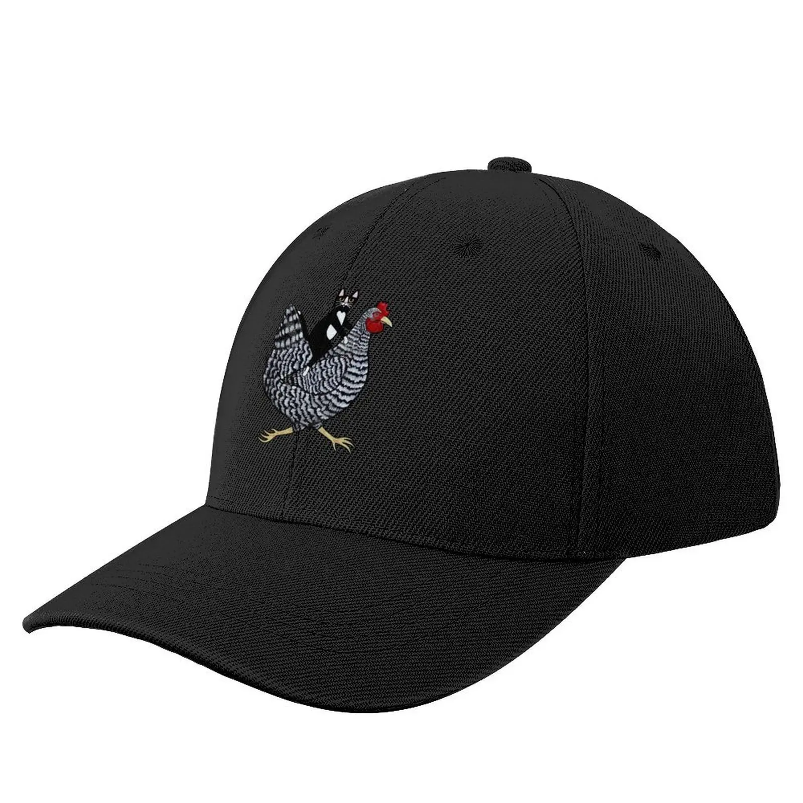 

Cat Riding a Chicken Baseball Cap Snap Back Hat Icon Luxury Woman Men's