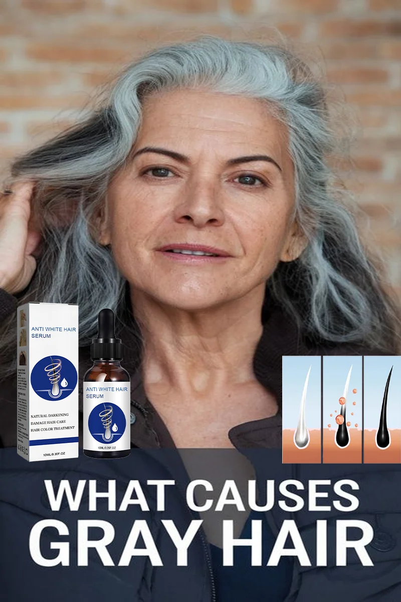 White hair treatment essence quickly turns white hair into black hair, repairs natural color, and prevents gray hair products