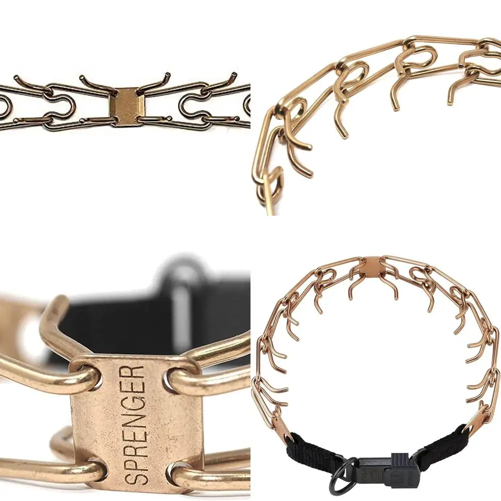 

German-Made Hypoallergenic No-Pull Dog Collar, Rounded Nickel-Free, Quick Release Buckle, 2.25mm x 16in, Small