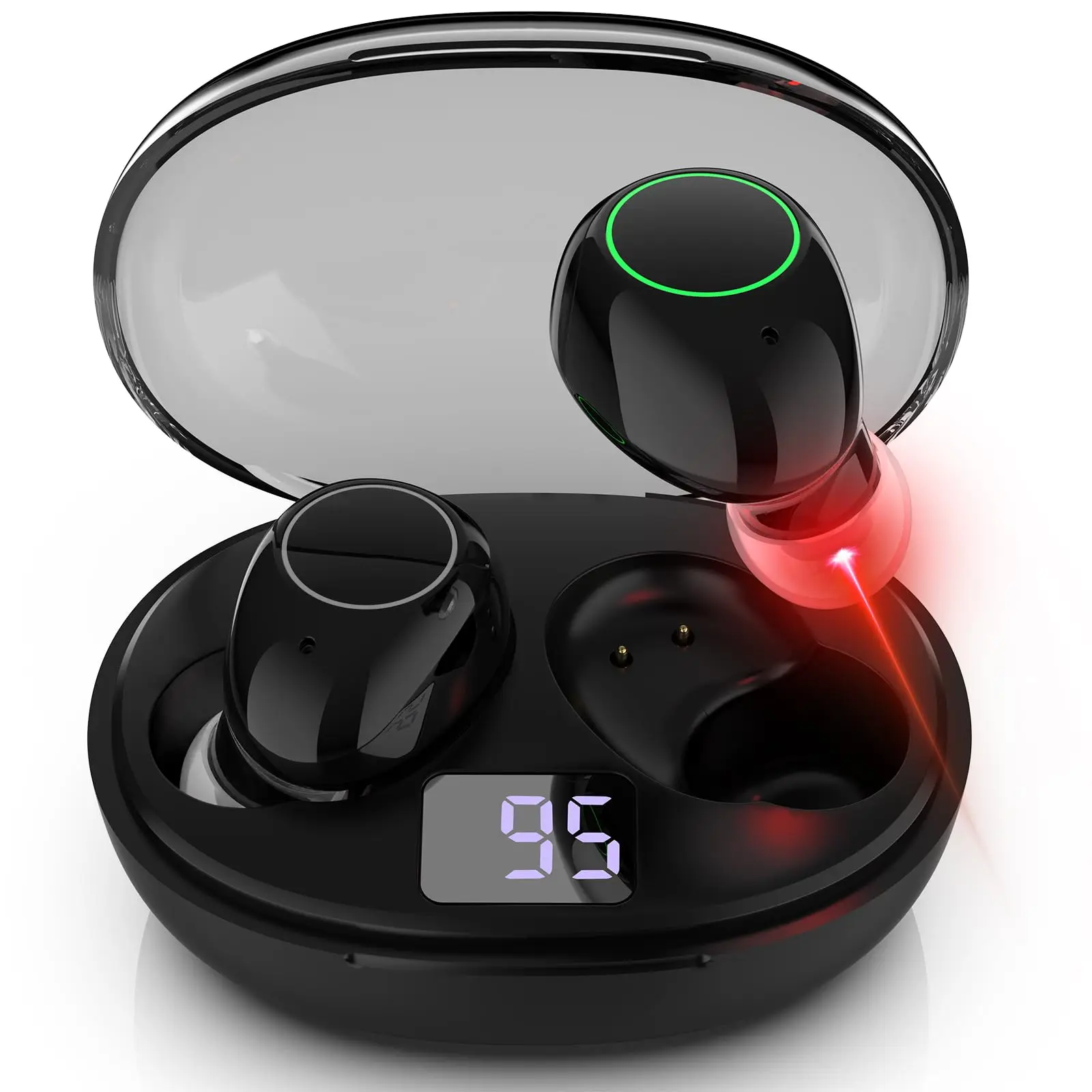 

Беспроводная терапия красным светом для ушей 650 нм Устройство для терапии ушей с красным светом для облегчения боли в ушах Лазерная физиотерапия ушных каналов