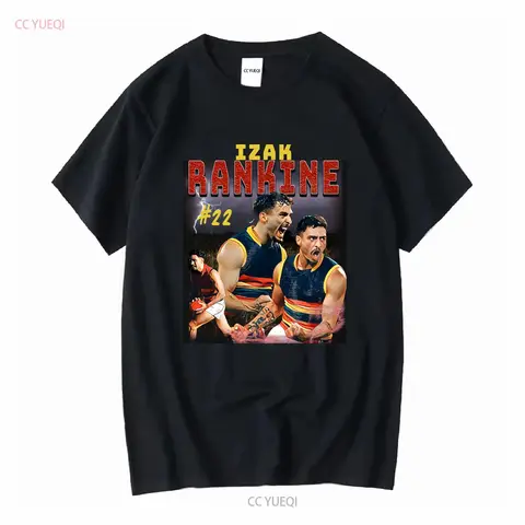 T shirt Adelaide Crows Izak Rankine 90s Inspired Australi vintage Washed homme Slightly Comfortable fashion