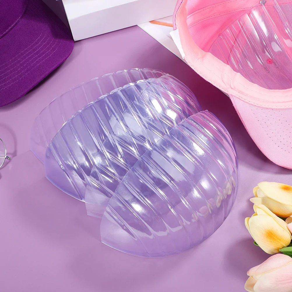 

25pcs Baseball Cap Liner Insert Clear Plastic Hat Brim Shaper For Kids Hats Bump Cap Holder Shape Organizer