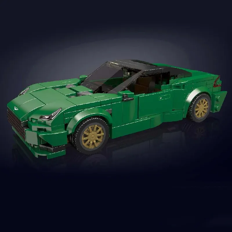 

375 шт., набор строительных блоков для гоночного автомобиля Martin Technician, скоростной зеленый суперкар, комплект модели спортивного автомобиля, игрушки «сделай сам», подарок для мальчиков и взрослых