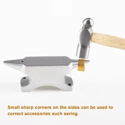 XUQIAN 376 Grams Mini Horn Anvil Forming Metal Work Forming Bench Block Metalsmith Jewelry Ring Making Work Surface