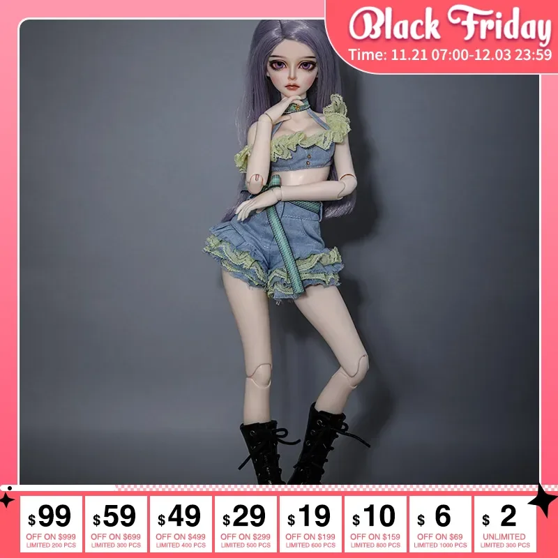 Fantasy Angel bjd Cai 1/4 Ball Jointed Energetic idol Girl Double Joints dolls  msd kpop toys for kids