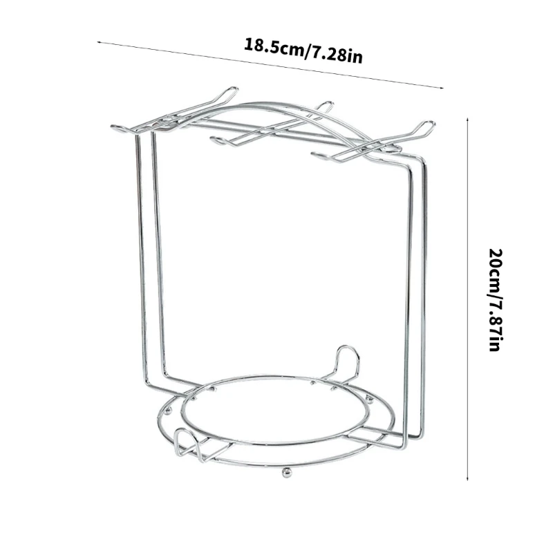 Support tasse peu encombrant, élégant organisateur tasses à café d'assiettes, égouttoir en fer pour cuisine salle à