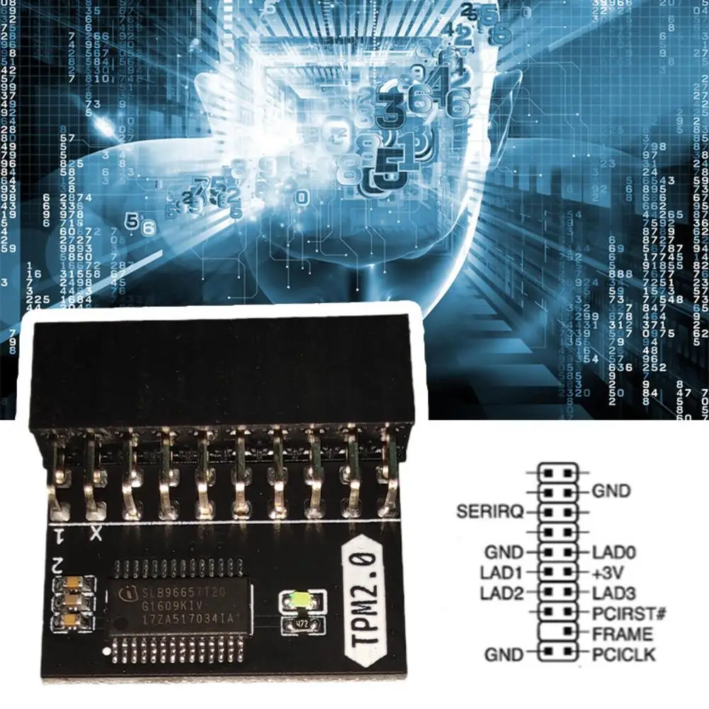 20pin protection module for ASUS TPM-L R2.0/Gigabyte GC-TPM2.0 Compatible Trust Platform Module 20-pin 20-1