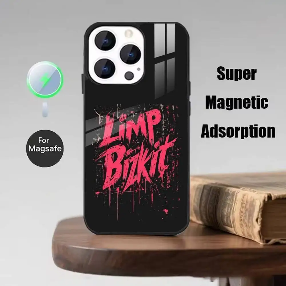 Rock Band L-Limp B-Bizkit Phone Case For iPhone 17,16,15,14,13,12,Plus,Pro,Max For Magsafe Magnetic Wireless Charge