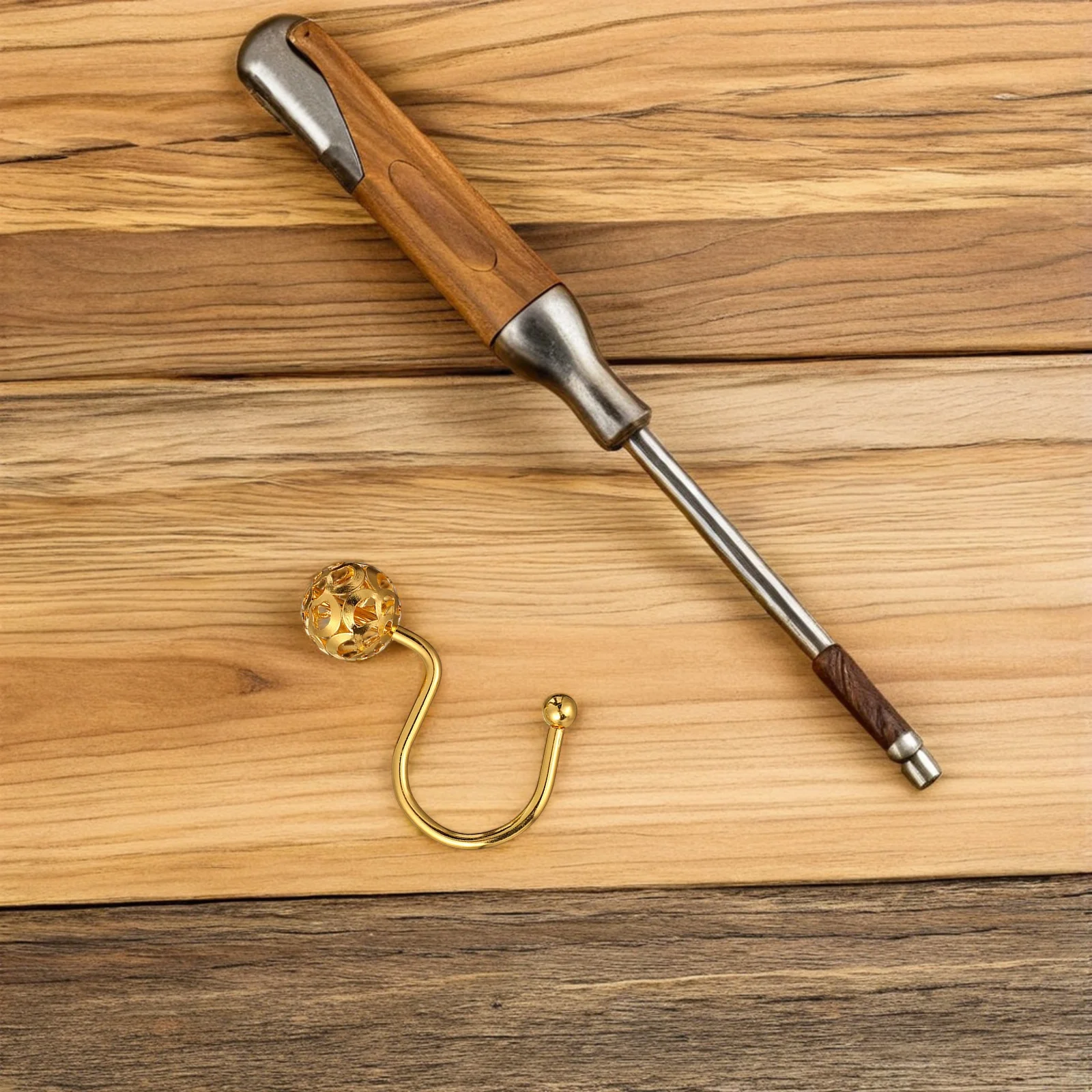 

24Pcs Gold Shower Curtain Hooks Decorative Metal Rings Smooth Rolling Bathroom Curtain Hooks Rustic Vintage Shower Accessories