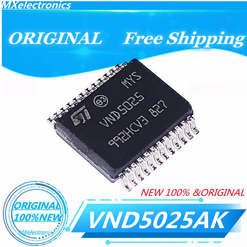 2pcs-20PCS/LOT 100%NEW  VND5025AK VND5025 SSOP24 ORIGINAL