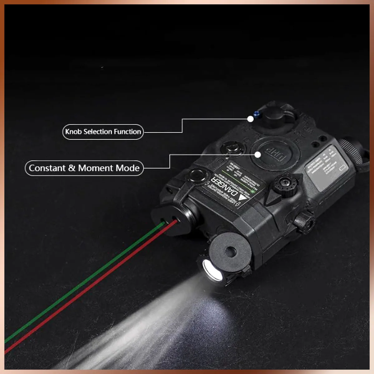 Airsoft remote control Red & Green Laser Sight + Whitelight LED Flashlight red &green dual laser beam indicator for AEG GBB CQB