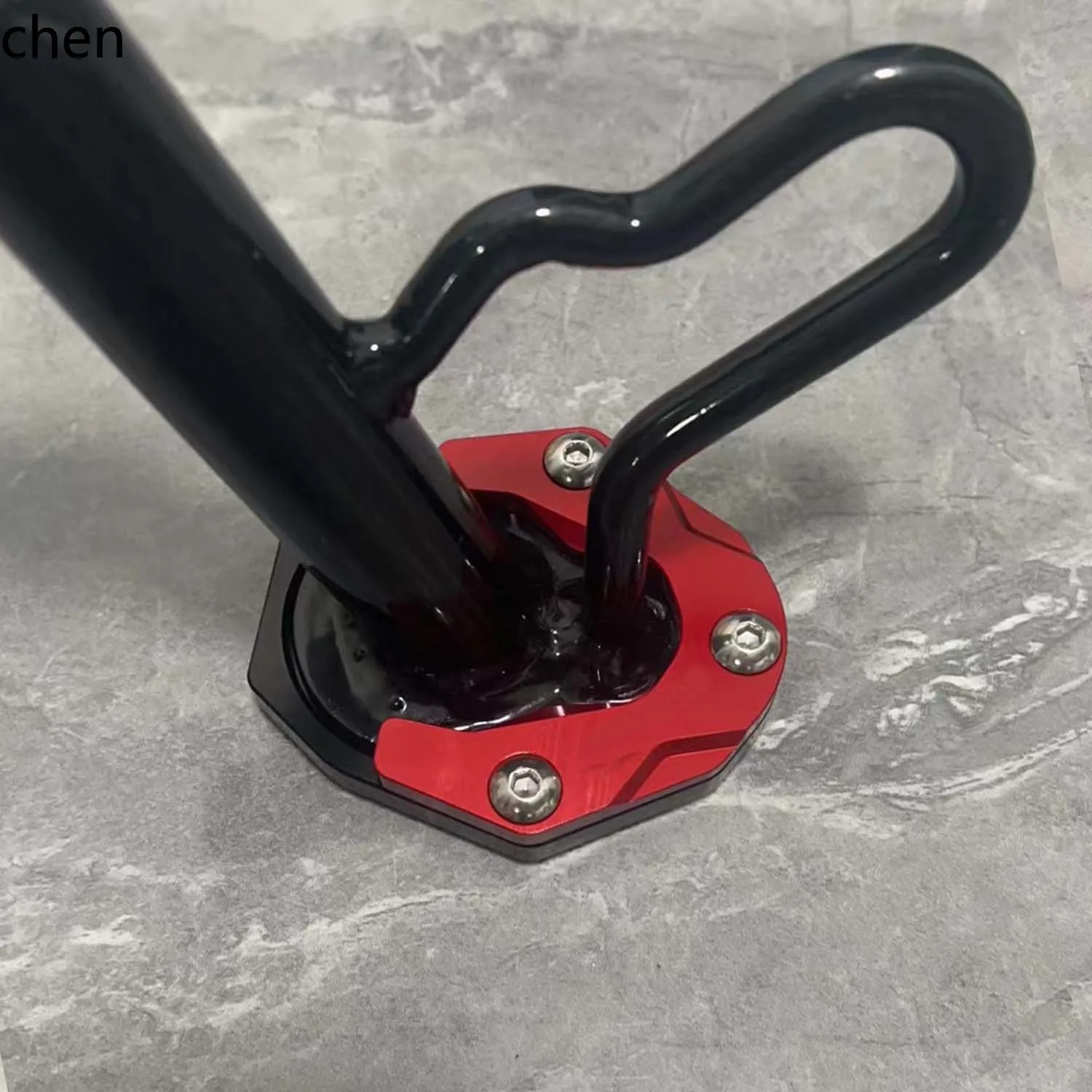 

ZML Compatible with Ninebot MZmix Electric Scooter Modified Side Stand Pad Enlarged Base Widened Foot Stand Pad Accessories