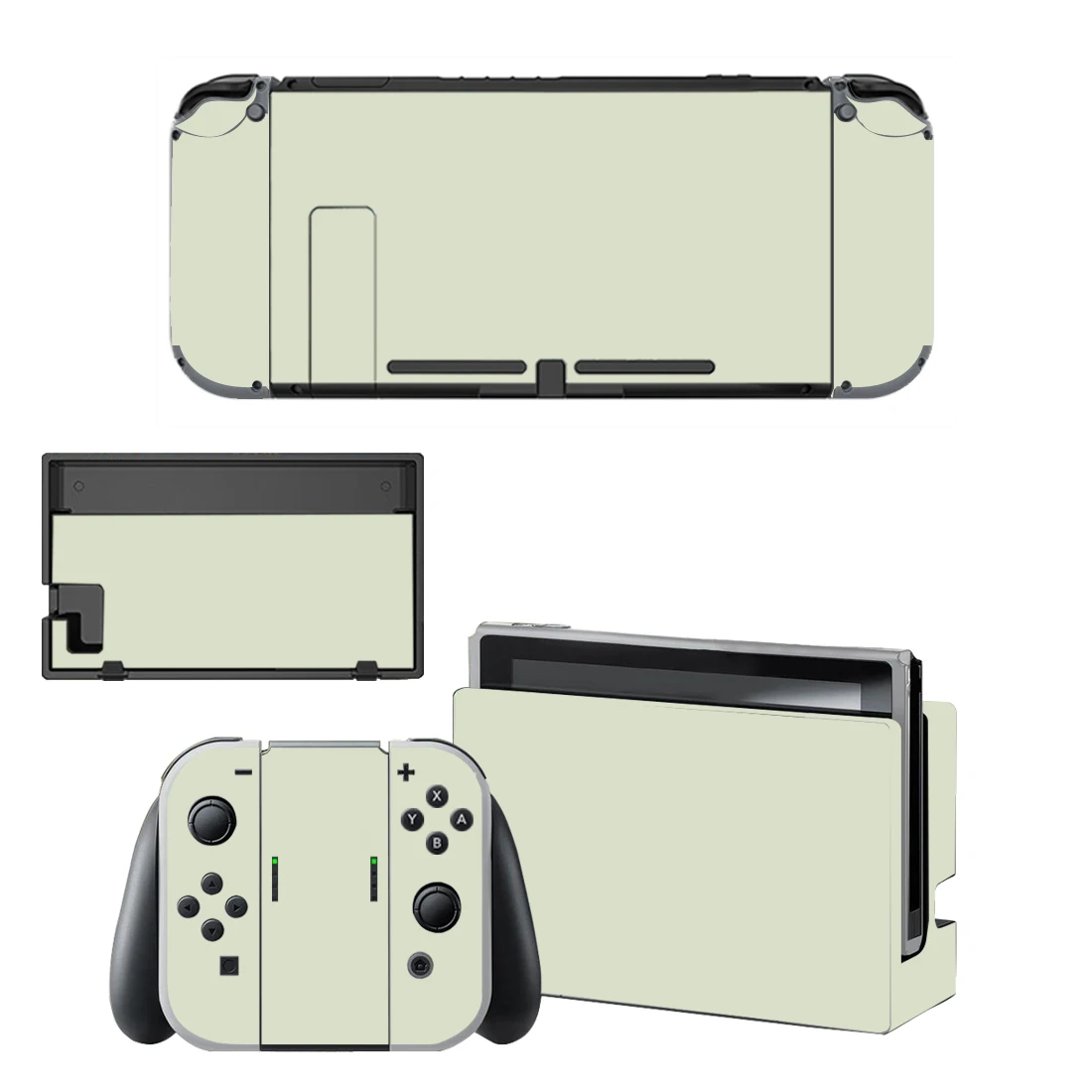 Czysty różowy fioletowy kolor naklejka ochronna skóra dla konsoli Nintendo Switch NS stacja dokująca do ładowarki uchwyt stojakowy kontroler Joy-con winyl