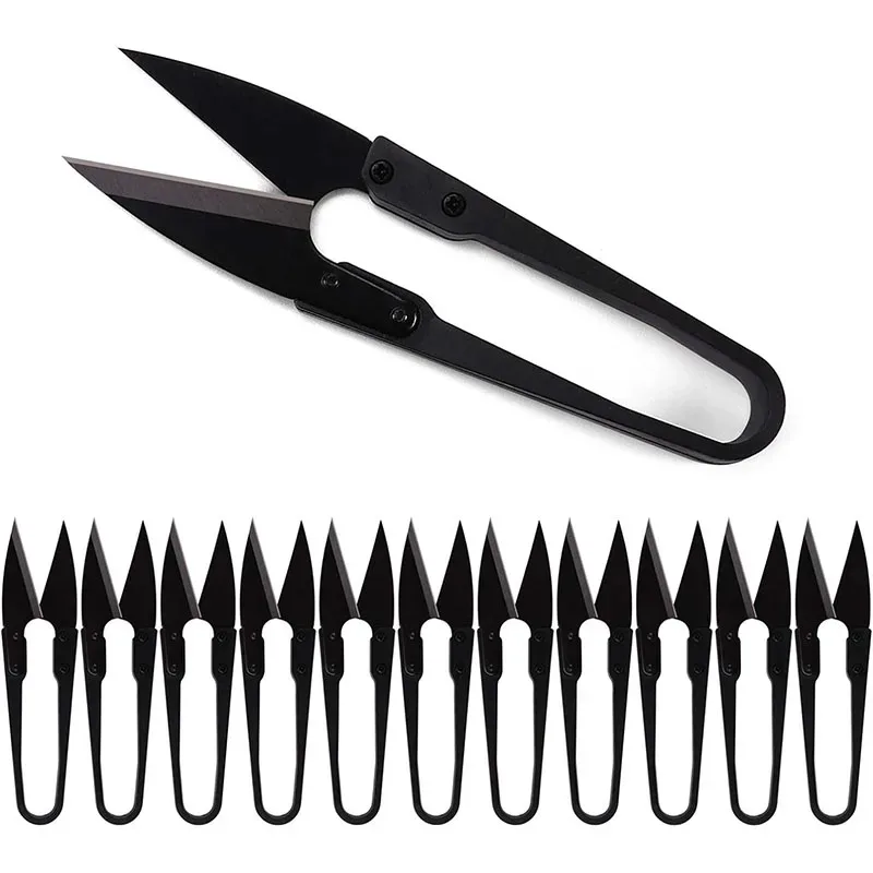 

10pcs Sewing Scissors U-shaped Trimming Nipper,Yarn Lightweight Thread Cutter Garden Trimming Tool