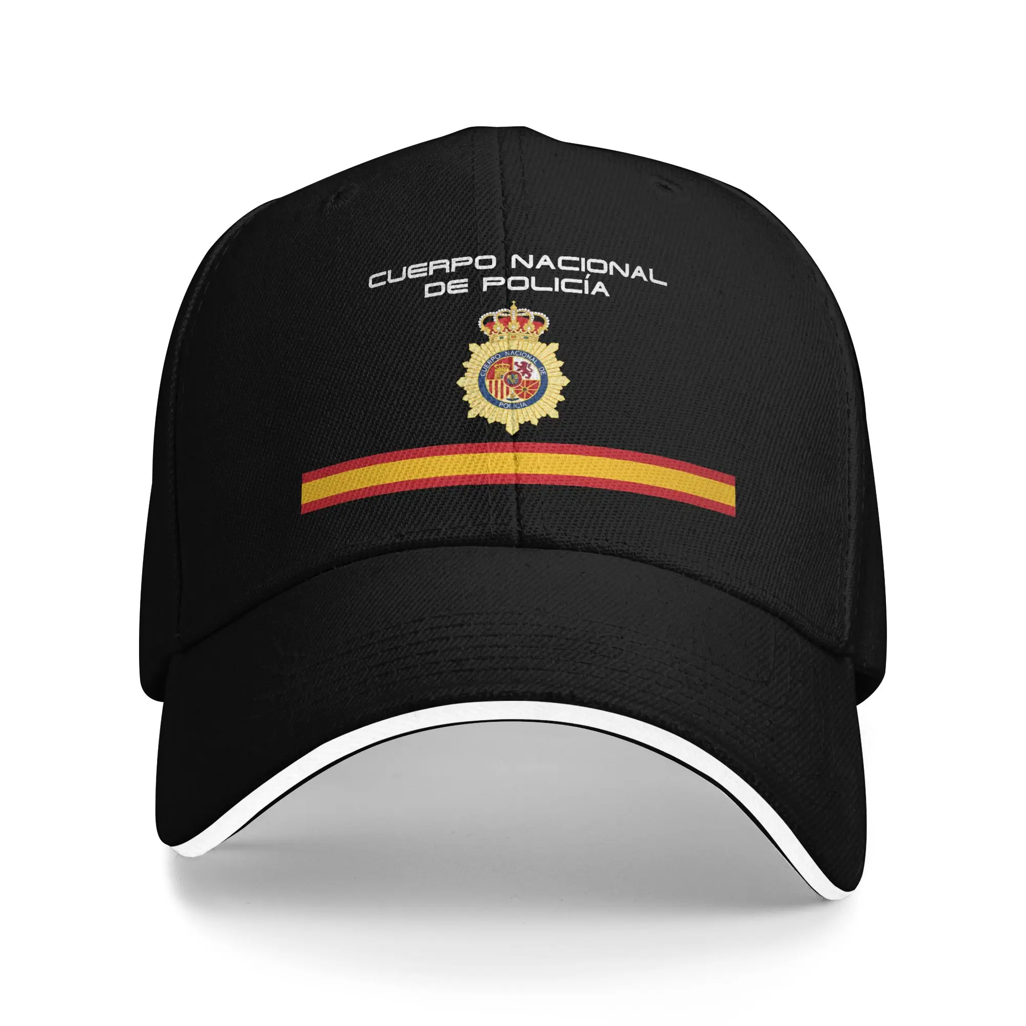 Spanish National Police  Sun Baseball Cap  Summer Casual Trucker Hat For Unisex-Teens Running Hippie Snapback Cap