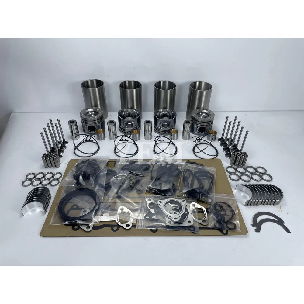 For Doosan Machine Engine D34 Overhaul Rebuild Kit With Gasket Set Bearing&Valve Train