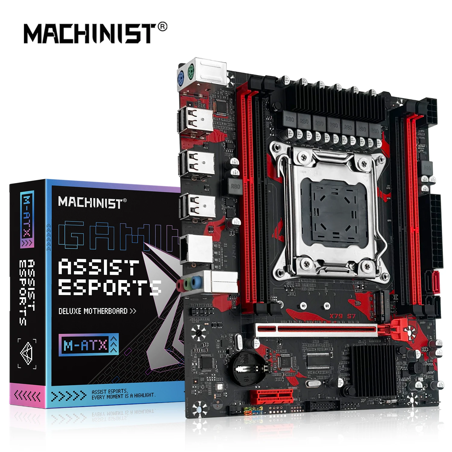 

MACHINIST X79 материнская плата LGA 2011 поддержка Inter Xeon E5 2650 60 70 V2 ЦПУ процессор DDR3 REG ECC ОЗУ и память для настольного компьютера