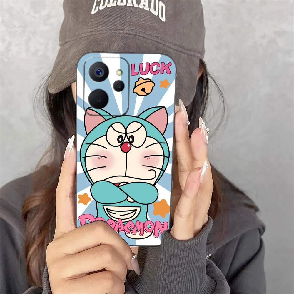 

Anime Blue D-Doraemon Cat Cover Phone Case For OPPO Realme 14 13 12 11 10 9 9I 8 8I 7 7I 6 PRO PLUS 4G 5G TPU Case Funda Shell