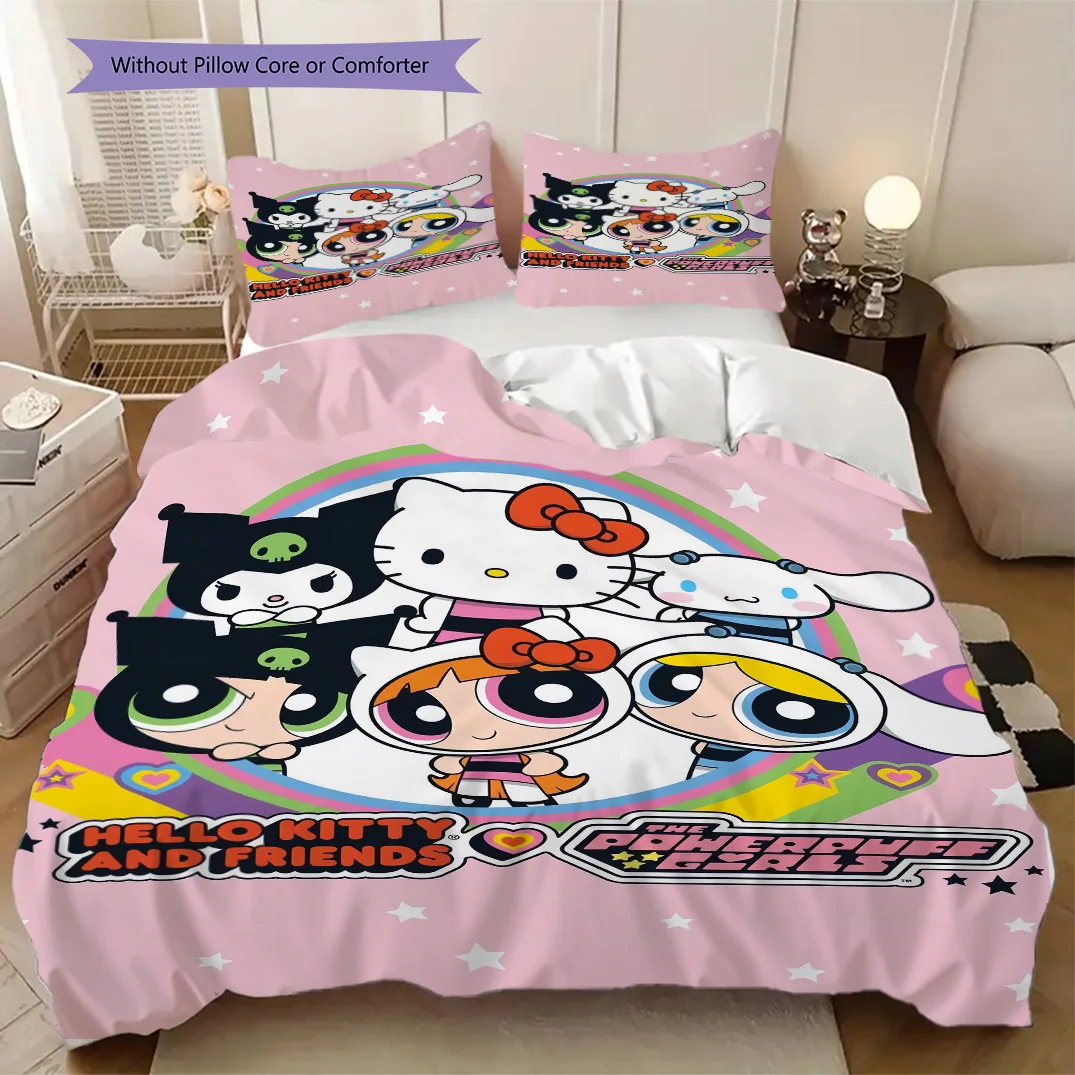 Powerpuff Girls Soft Comfortable Duvet Cover, Children's Bedding Set Gift, Various Sizes Available LXR170