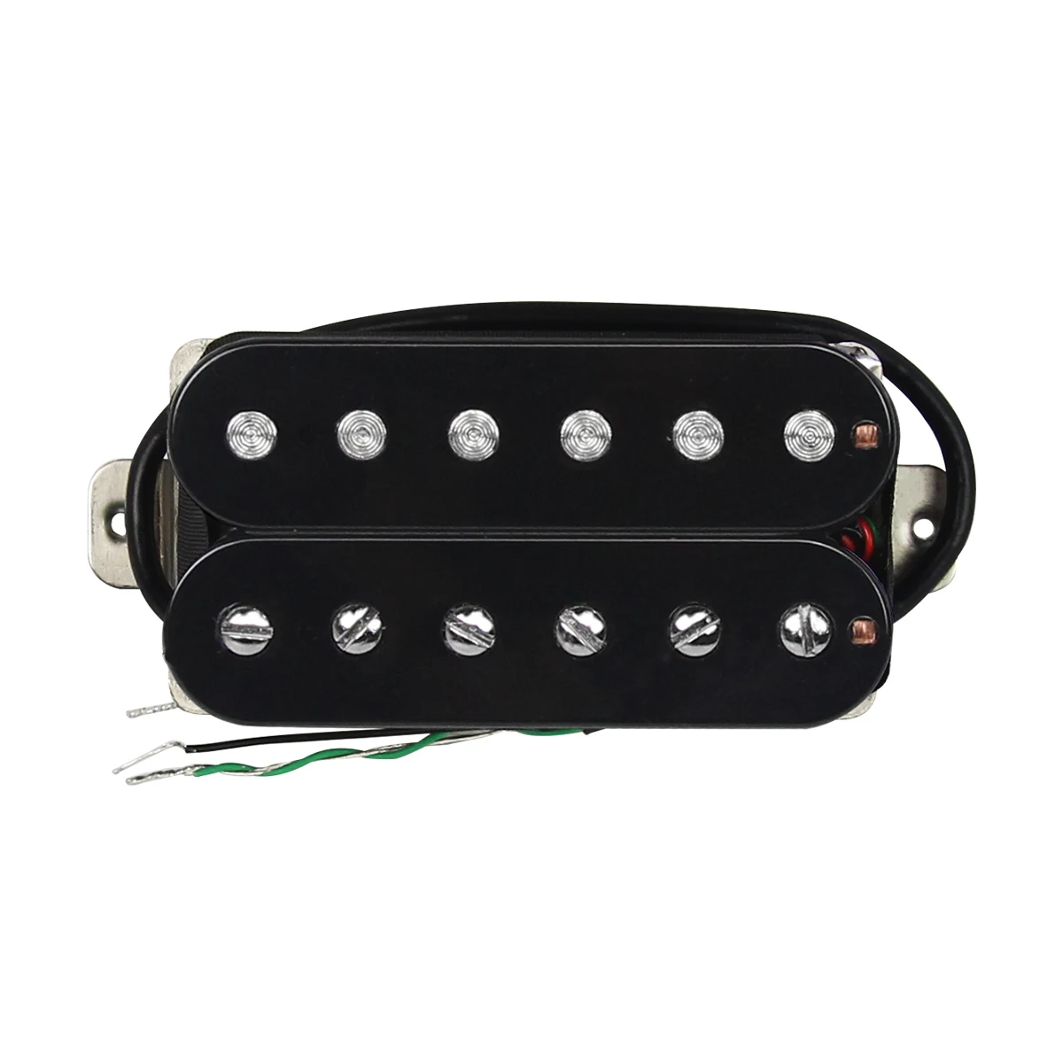 FLEOR Alnico 5 Guitar Humbucker Pickup 8K Double Coil Bridge Pickup Black-4 Wires