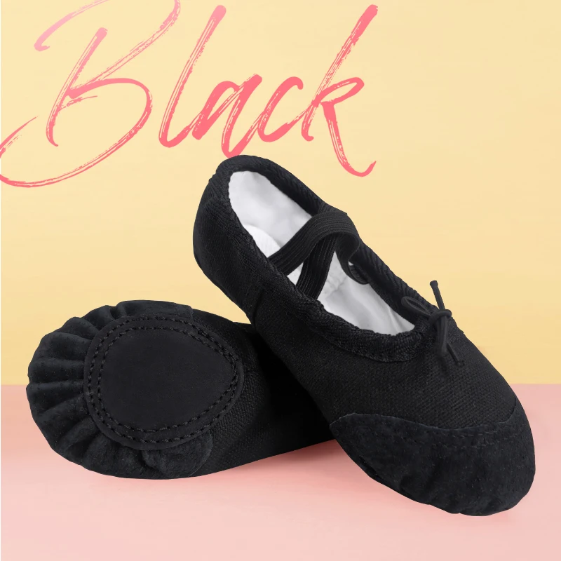 Balletschoenen met trekkoord voor meisjes Kinderen Dansflats met zachte zolen Professionele dansschoenen voor volwassenen Slijtvaste antislip ballerinaschoen