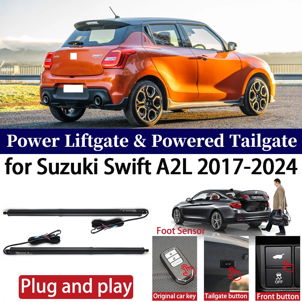 ZhuCamX for Suzuki Swift A2L 2017-2024 Car OEM Power Liftgate Automatic One-Click Powered Tailgate Strut  Plug and paly