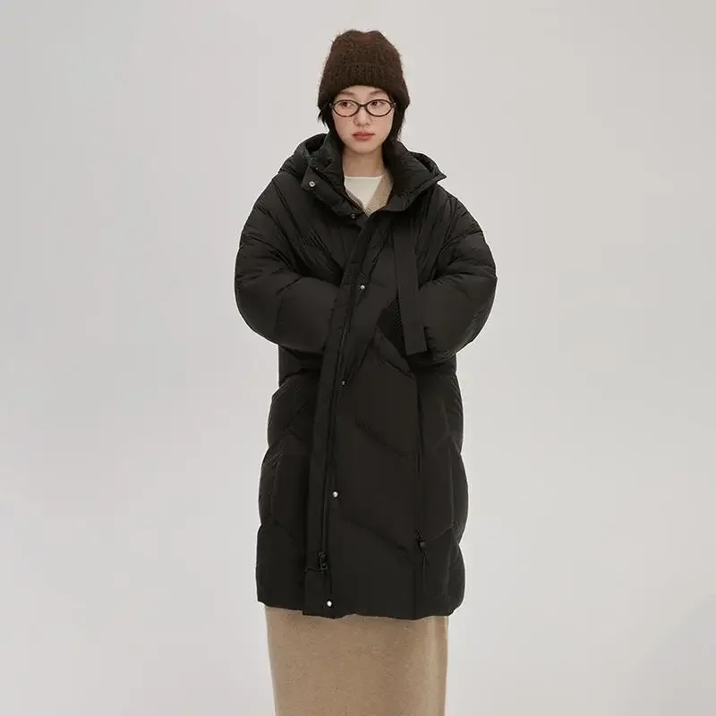 

Winter European Fashion Women's Down Jacket Commuting Hooded Down Jacket