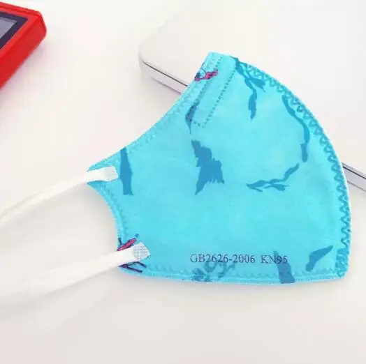 نقية قناع الأطفال تصفية مستوى ضئيلة وخفيفة الوزن قابلة للطي تصميم 5 قطعة/صندوق