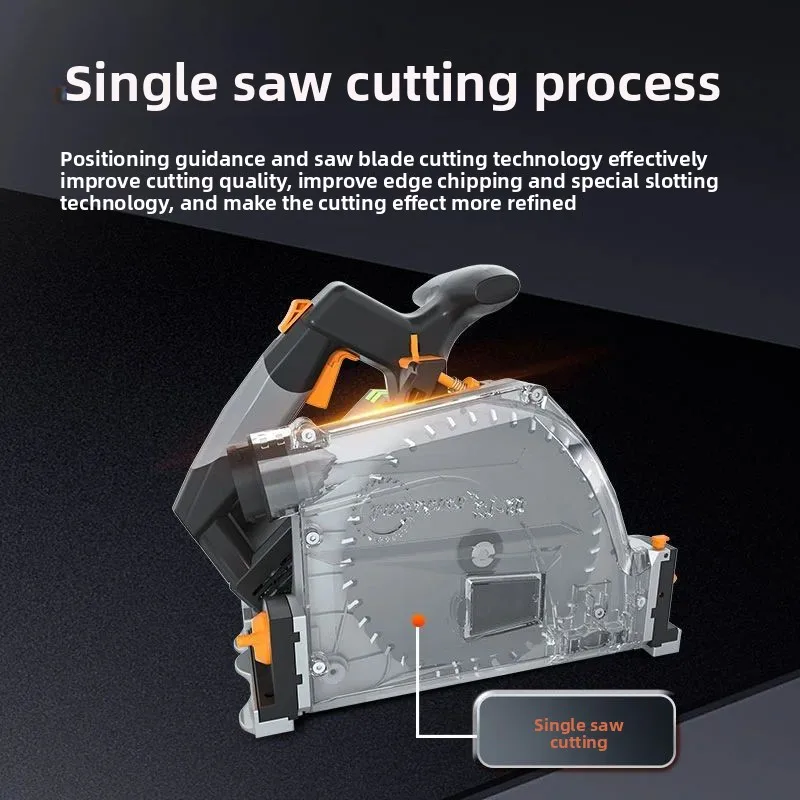 Multifunctional Brushless Track Saw Slotting Fine Tuning Customizable 110V Gypsum Board Cutting Electric Circular Saw