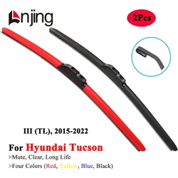 LNJING Colorful Windshield Wiper Blade For Hyundai Tucson 3 TL SUV 2015 2016 2017 2018 2019 2020 Car Exterior Luxury Accessories