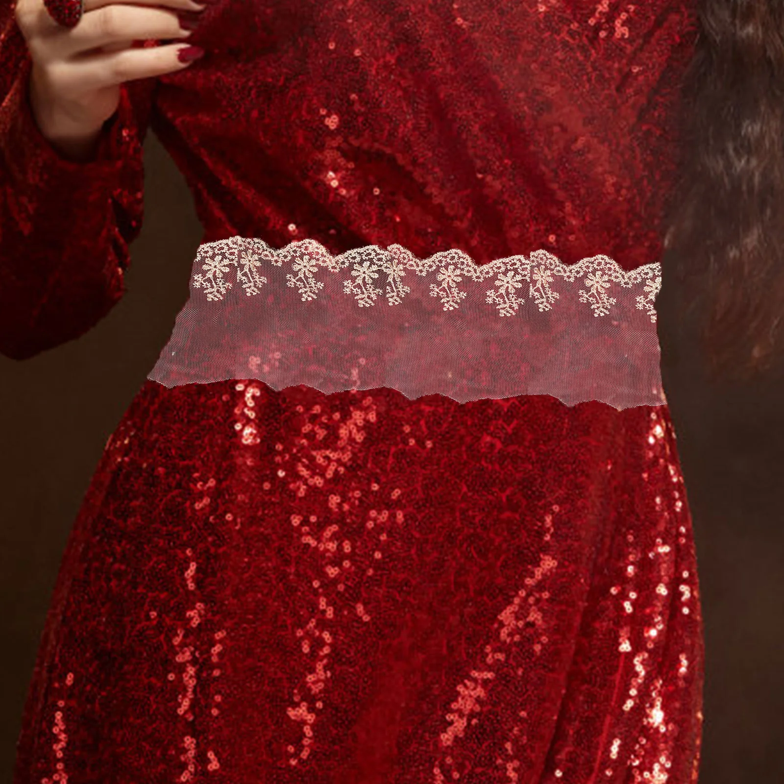 

Gold Floral Lace Trim Embroidery Ribbon DIY Sewing Craft for Dress Bridal Wedding Applique Elegant DIY Craft Lace Ribbon