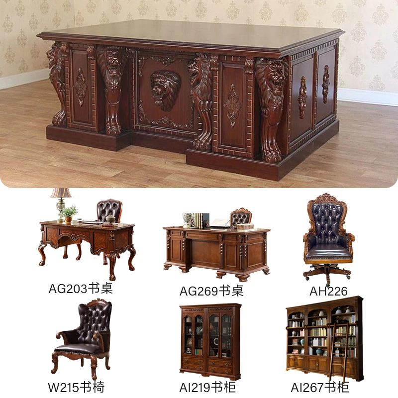 Disegno Design Scrivania direzionale Toscano Lord Raffles Lion