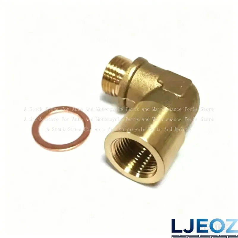 1/5pcs Automobile Accessories M18 * 1.5 Oxygen Sensor 90 Degree Exhaust Pipe Extendable Contraction Brass Elbow Joint