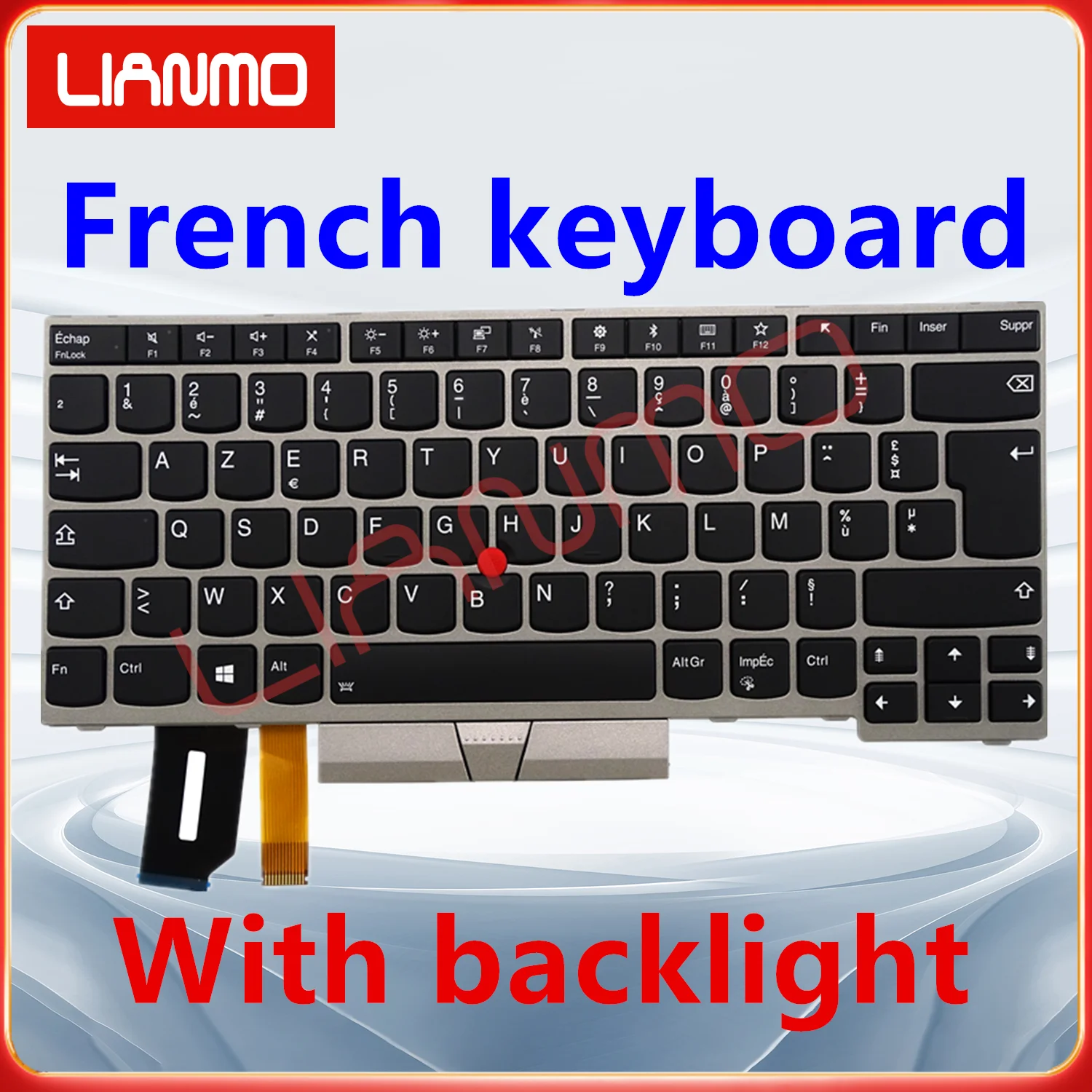 FR French notebook keyboard Applicable to Lenovo T490 T495 T480S L480 L490 E480 E485 Yoga L380 L390 P43S R480 R490 S2 3rd Gen