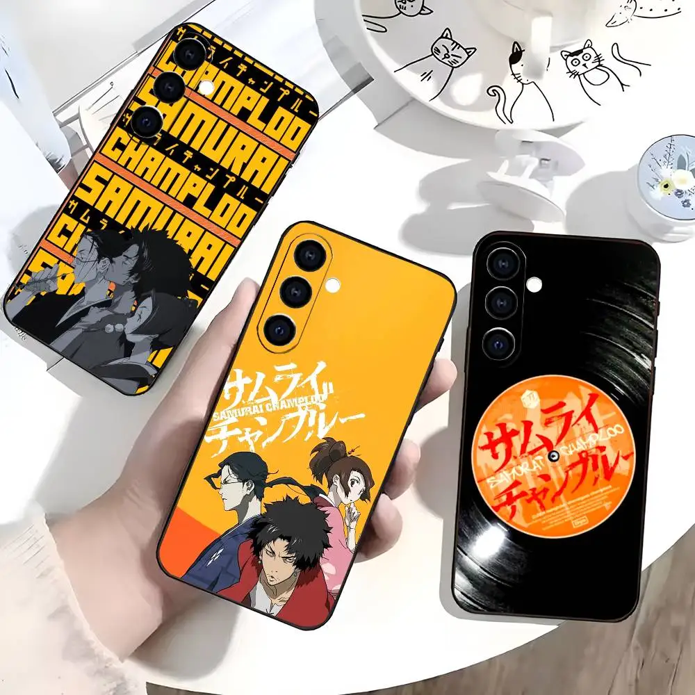 

Anime S-Samurai C-Champloo Phone Case For Samsung Galaxy A73,A72,A71,A70,A53,A52,A51,Soft Silicone Black Cover