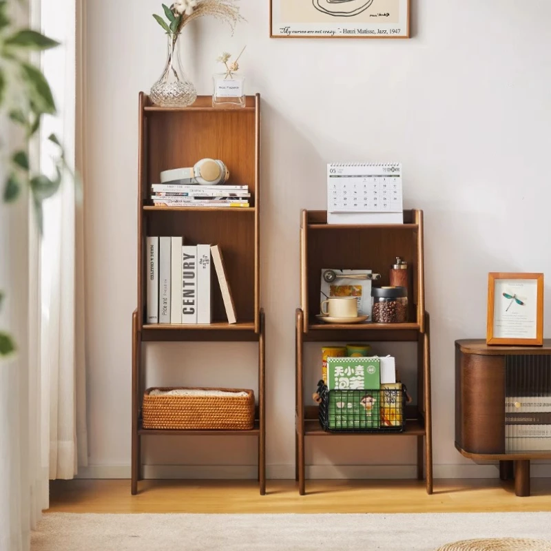 Modern Bookshelf for Living Room Rattan Storage Cabinet with Multiple Stylish TV Stand Side Table
