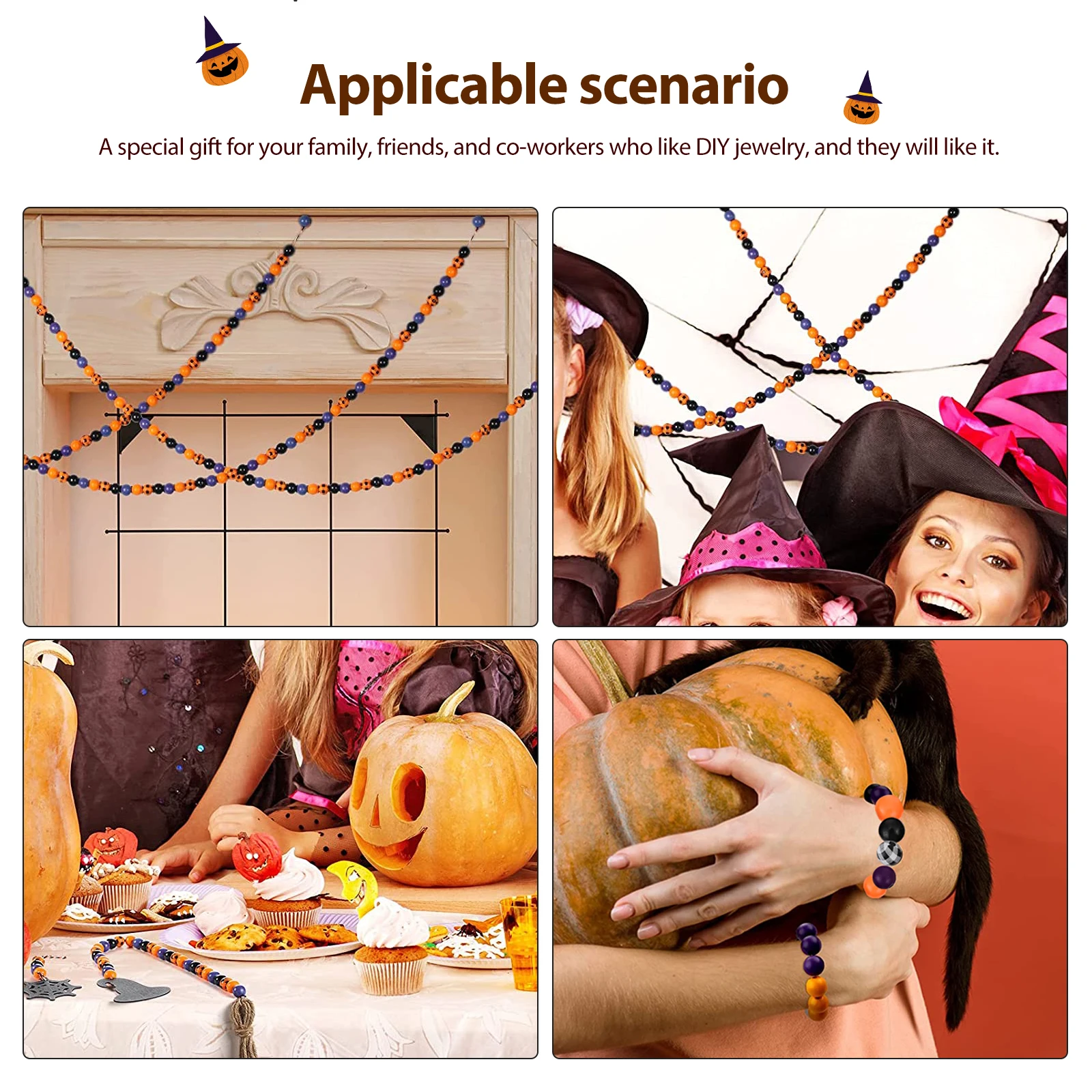 

Wooden Bead Decoration Handicraft Accessories Round Beads Practical Set DIY Jewelry Tassel Pendant Smooth Surface