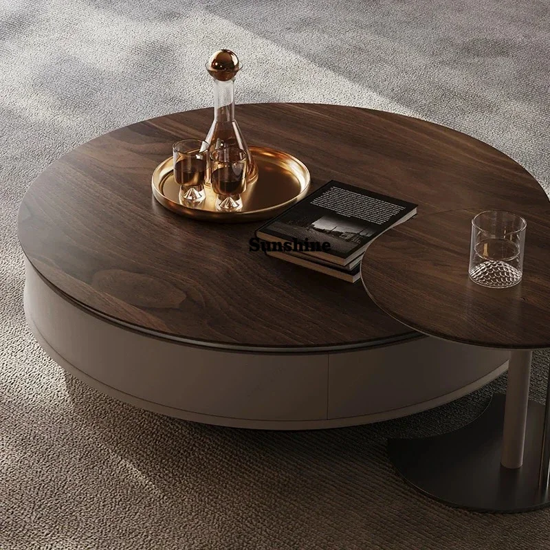 

Minimalist Accessories Coffee Tables Small Modern Premiumglamour Simple Coffee Table Round Decoration Couchtisch Salon Furniture