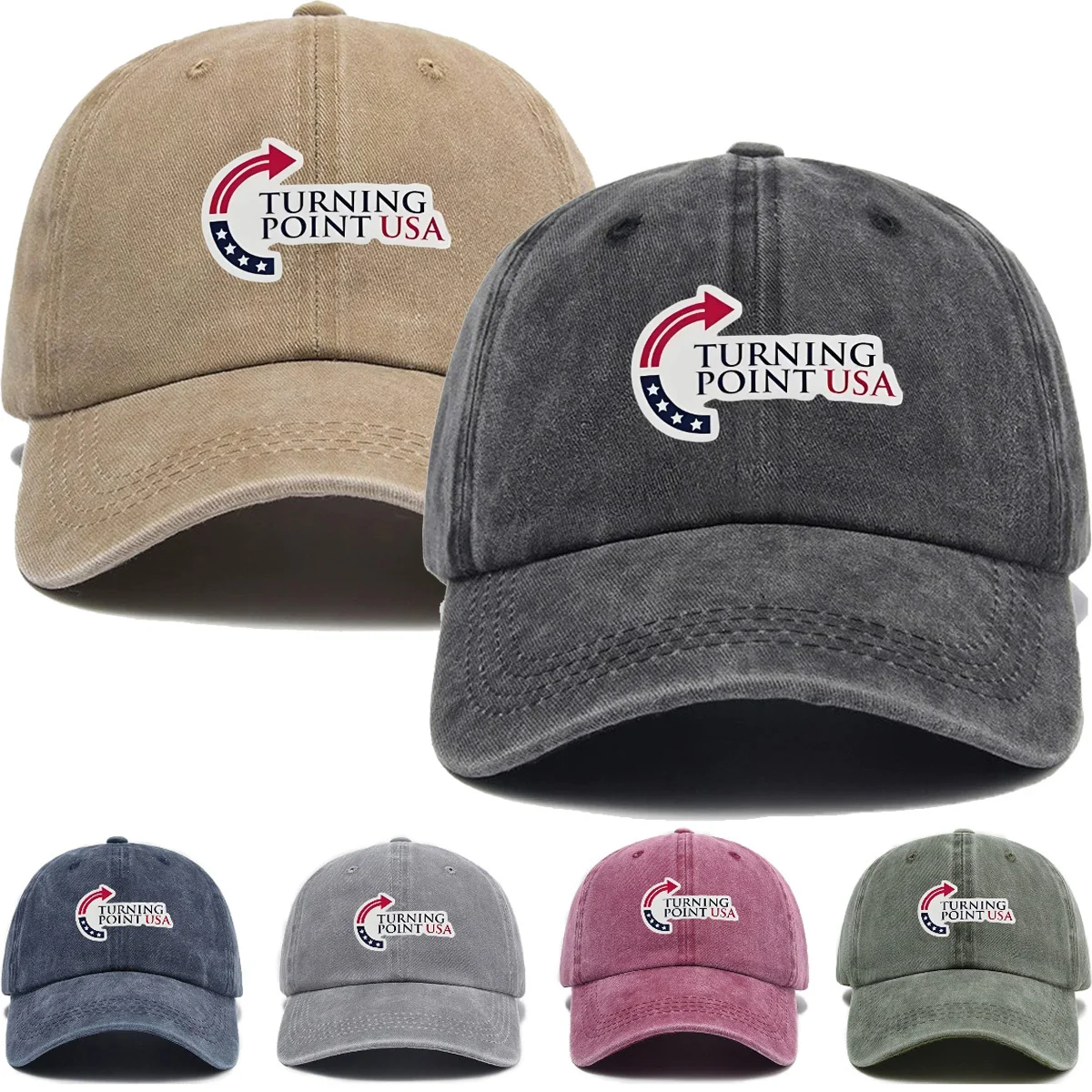 Vintage Washed Baseball Cap - Breathable Unisex Outdoor Sports Hat with 