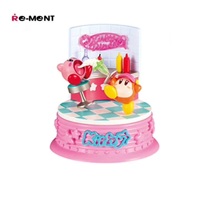 RE-MENT Capsule Speelgoed Kirby Waddle Dee Stad van Pop Serie Blind Box Speelgoed Anime Figuur Model Speelgoed Verzamelen ornamenten