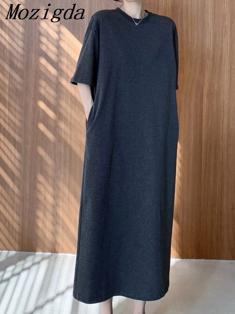 Summer Oversize T Shirt Dress Women Korean Loose Elegant Vintage Laides Dresses Woman Dress Vestidos