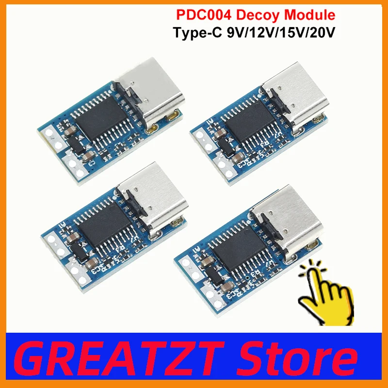 GREATZT Typ-C PD-Decoy-Modul PD23.0 zu DC DC-Trigger-Verlängerungskabel QC4-Ladegerät 9V 12V 15V 20V PDC004-PD