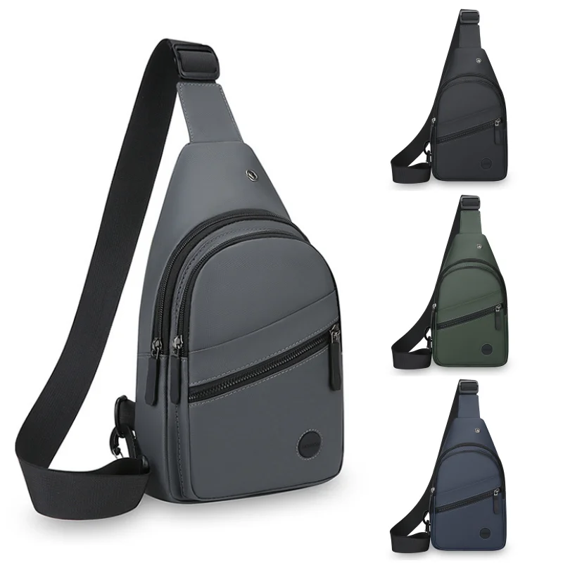 

Новая модная мужская нагрудная сумка, портативная и легкая велосипедная маленькая сумка, многофункциональная сумка на одно плечо для занятий спортом на открытом воздухе
