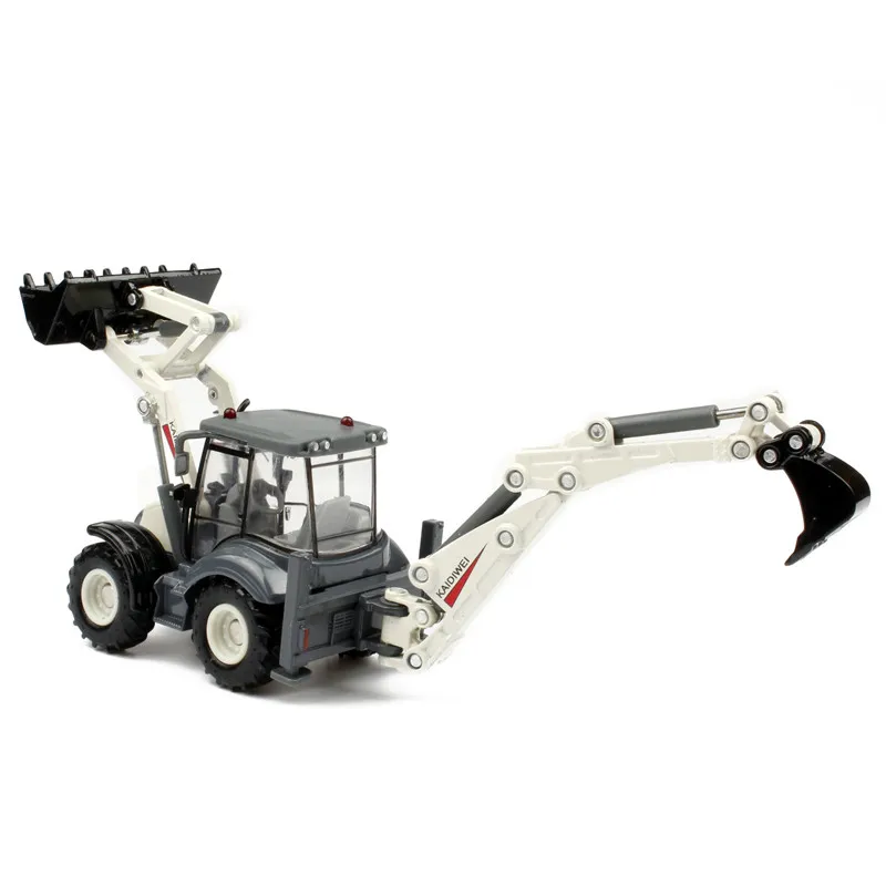 1:50 Alloy Car Model Diecast Truck Toy 4 Wheel Excavator Shovel Loader Two-way Forklift Bulldozer Vehicle Toys For Boys Gift Car